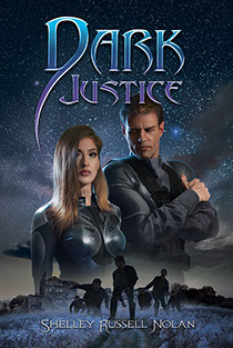 Book cover illustration by Brad Fraunfelter for "Dark Justice".