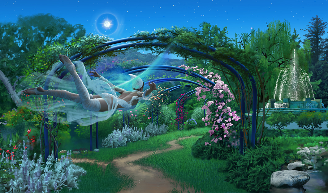 "Firefly" a book cover illustration by Brad Fraunfelter. As yet unfinished.