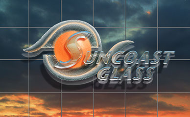 Logo design for Sun Coast Glass 
