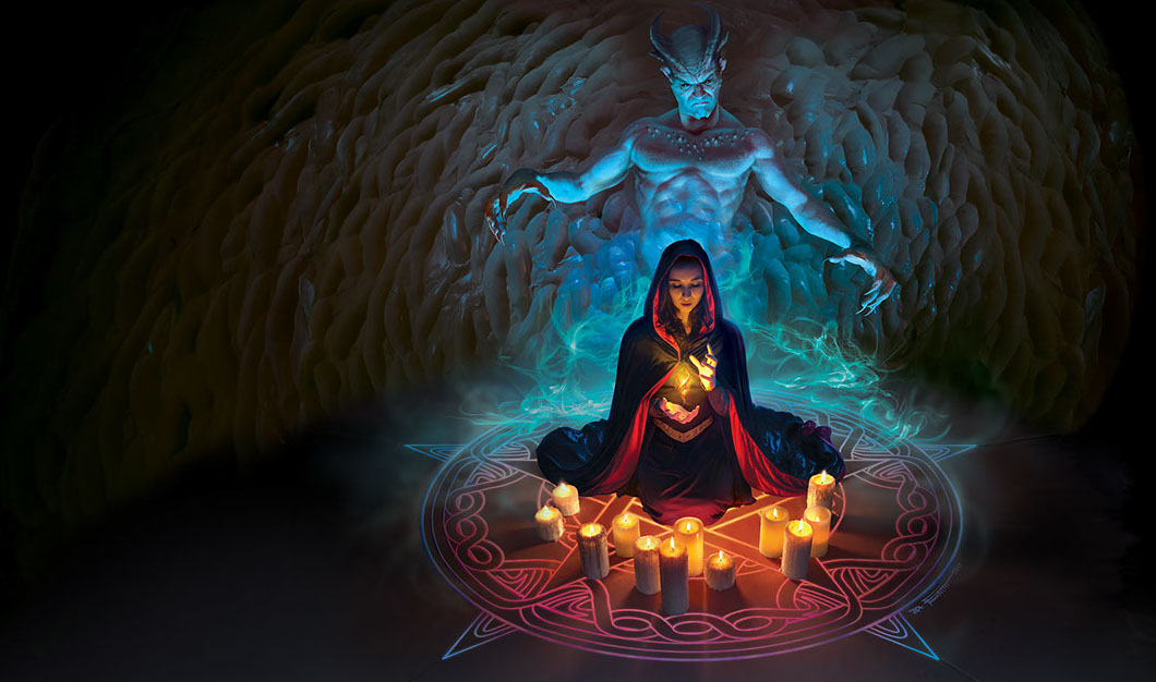 "Incantation" full book cover illustration by Brad Fraunfelter.