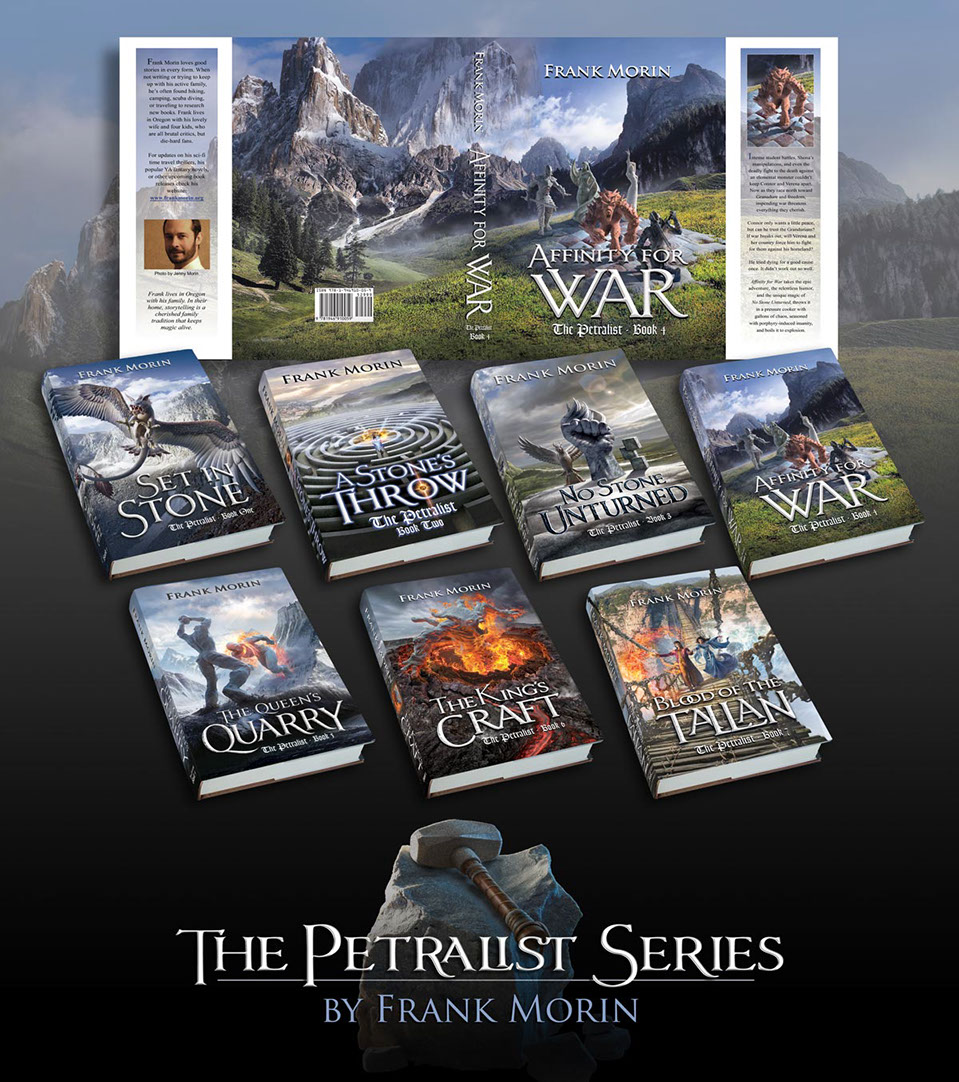 Book cover designs for the Petralist Series.