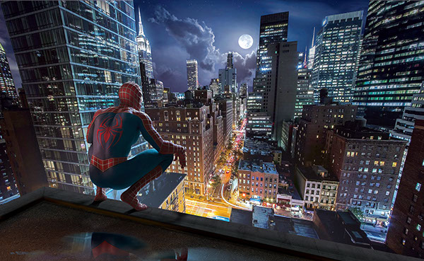 "Spiderman" illustration by Brad Fraunfelter.