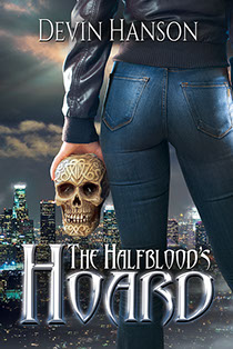 Book cover illustration by Brad Fraunfelter for Devin Hanson's "The Halfblood's Hoard".