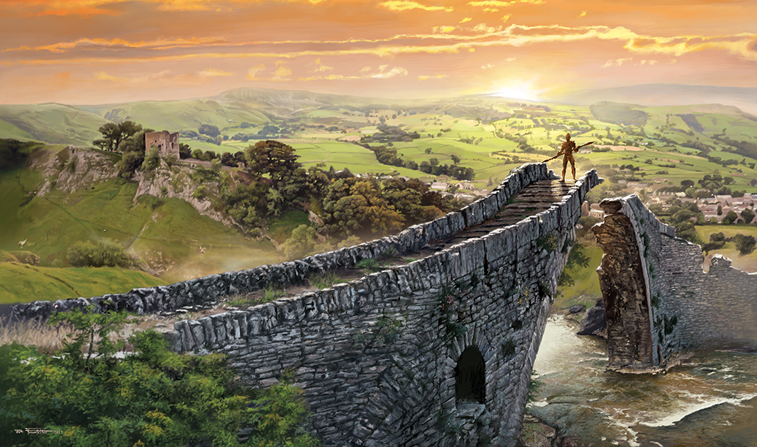 "The Andarian Affair" book cover illustration by Brad Fraunfelter.