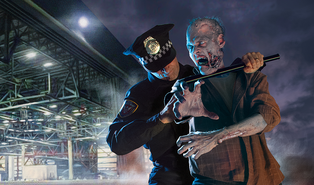 "The Last Zombie Ware" book cover illustration by Brad Fraunfelter.